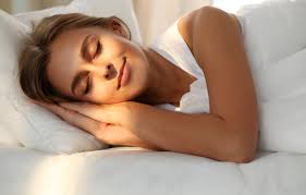 woman peacefully sleeping